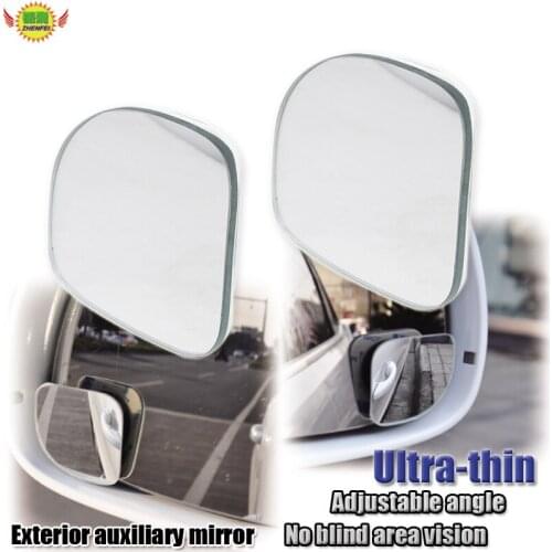 2pcs Car 360 Degree half angle Blind Spot Mirror auto accessories adjustable Wide Angle Blindspot Rearview Parking Mirror