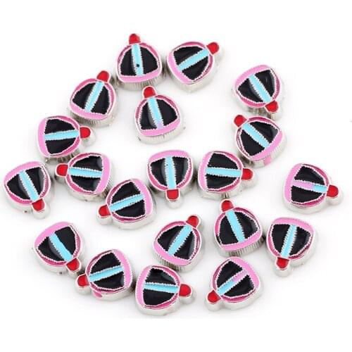F291 Floating Charm Colorful Cap Charm Pendants For Floating Glass Locket DIY Accessories 10*8mm