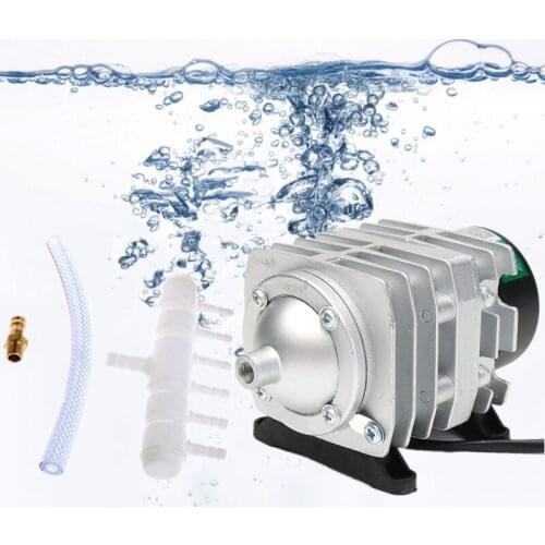 220V 25W/30W/35W/45W Electromagnetic Air Compressor Super High Flow Aquarium Air Pump Fish Tank Garden Pond Aerator Compressor