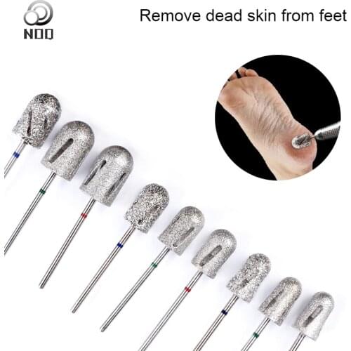 3pcs Foot Nail Drill Bits Pedicure Manicuring Foot Cuticle Clean Tools Nail File Grinding Head Nail Art Accessories Stainless