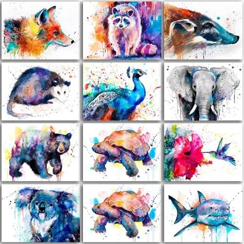 Full Round Diamond mosaic Full Square Diamond embroidery Cross stitch 5D DIY Diamond painting animals peacock bear Elephant bird