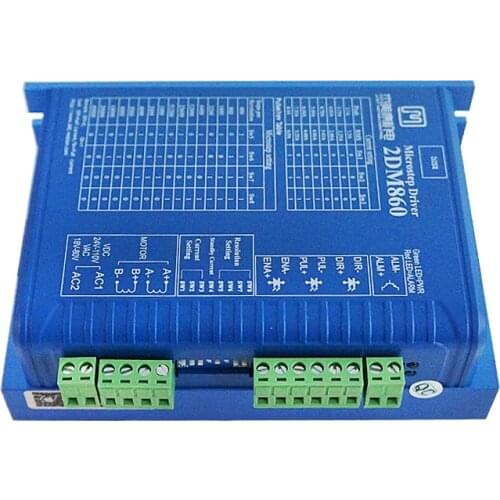2DM860 Digital Stepper Driver 57 86 NEMA 23 34 Steppering Motor Drive Voltage AC30-80V for CNC Engraving Machine