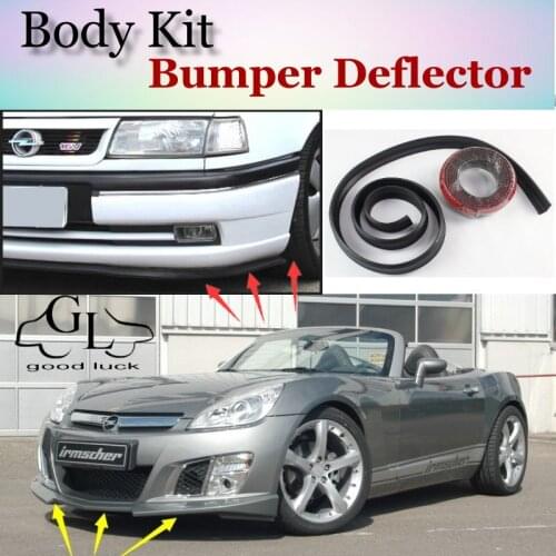 Bumper Lip Deflector Lips For Opel Fme GT / E Front Spoiler Skirt Car Scratch Proof Adhesive Strip / Body Kit Strip
