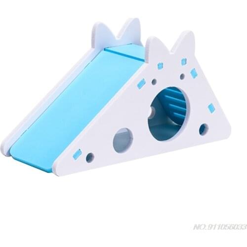 Pet Small Animal Rabbit Hideout Wooden Hamster Ladder Exercise Toy Lovely Rat House Cage D22 20 Dropshipping