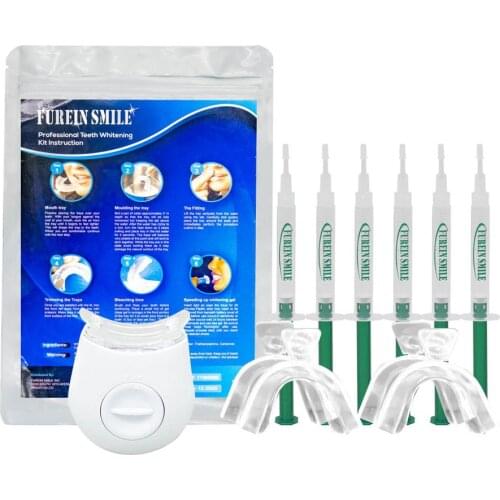 Foil Bag Package Teeth Whitening Kit With 6 PCS Whitening Gel