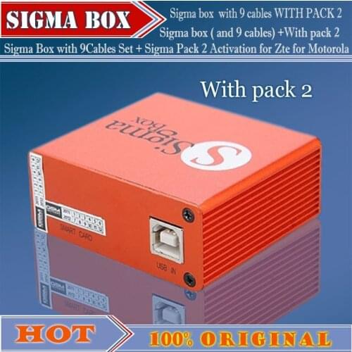 Gsmjustoncc newest version sigma box with 9 cables with Pack 1 activation for t MTK-based Motorola Alcatel Huawei ZTE For Lenovo