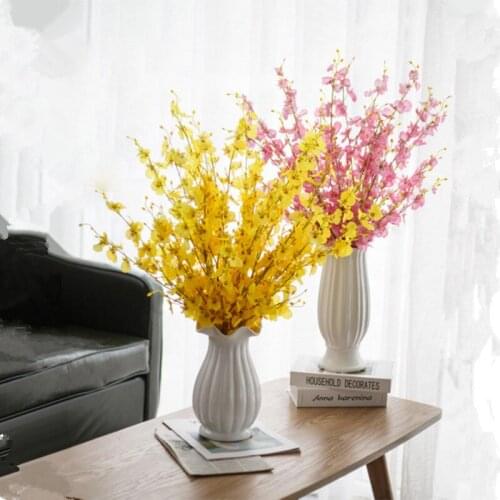 1pc Orchid Silk Artificial Flower Oncidium Flower Living Room Home Decoration