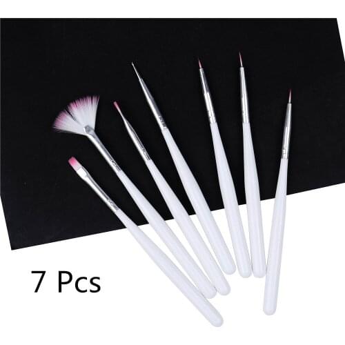 Nail Colorful Pens Nail Brushes Nail Art Brushes Nail Drawing Pens Nail Painting Pens 7pcs Nail Brushes