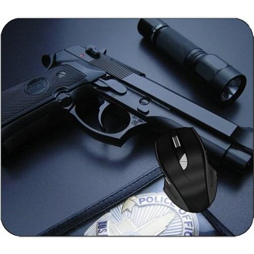 Mouse Pad Weapon Pistol Lighting Mouse Pad For Home Office Working