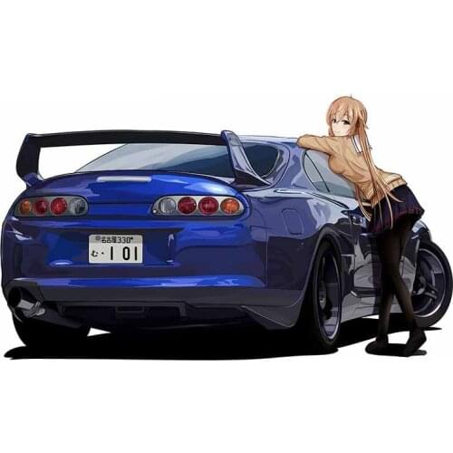 Car Beauty Anime Sexy Hot Girl Car Styling Cover Scratches Bumper Bodywork Windshield Cartoon Creative Fine Decal KK