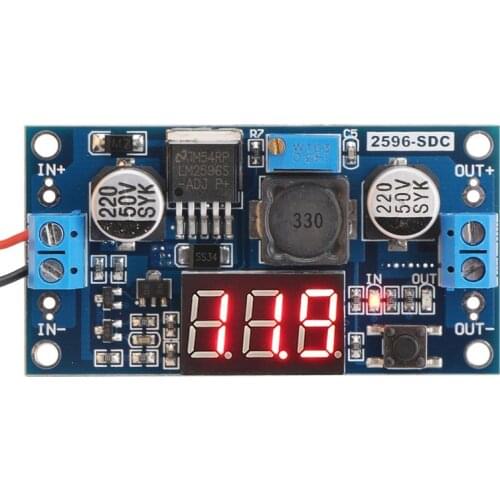 LM2596 Analog Control Buck Converter DC-DC Step-down Transformer Voltage Regulator Module 36V 24V 12V to 5V 2A Power HR