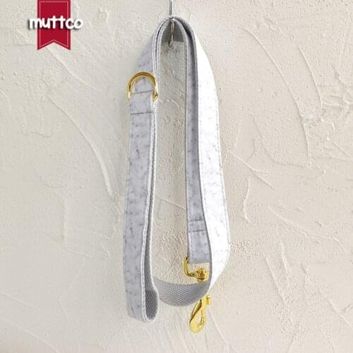 MUTTCO unique dog leash THE WHITE MARBLE convenient to walk the dog leash accessory for small medium large dogs 5 sizes UDL085B