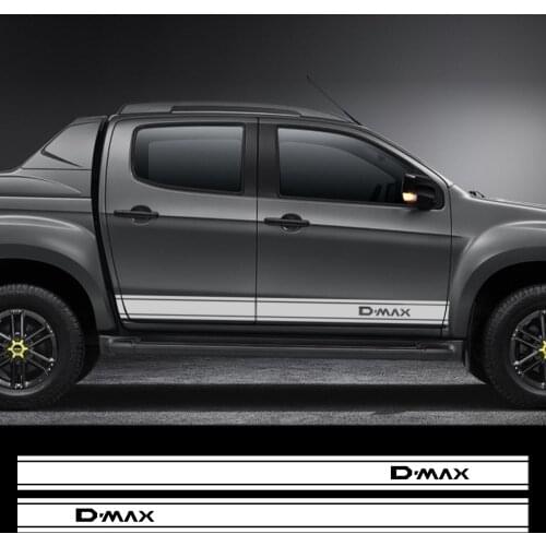 For Izusu Dmax D-Max Car Stickers Side Body Door Stripe Gradient Styling Graphic Vinyl Auto Car Accessories Decals DIY Custom