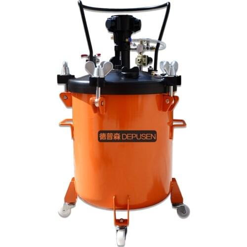 10L Litre High Pressure Pot Spray Gun Air Paint Tank for Colorful Paint Stainless Steel Automatic Mixing Pressure Paint Bucket