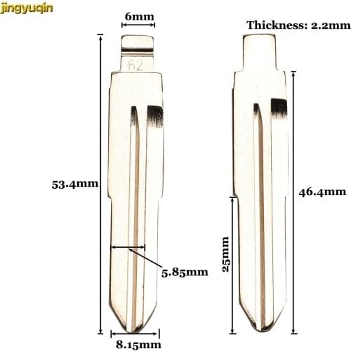 Jingyuqin KD MIT11R No.07 15 16 23 62 Flip Remote Car Key Blade For Mitsubishi ASX Grandis Lancer-EX Outlander Original Uncut