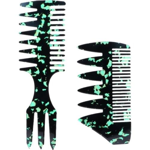 Bulk selling long styles dark green combs for women acetyl hydrate indoor hairdressing