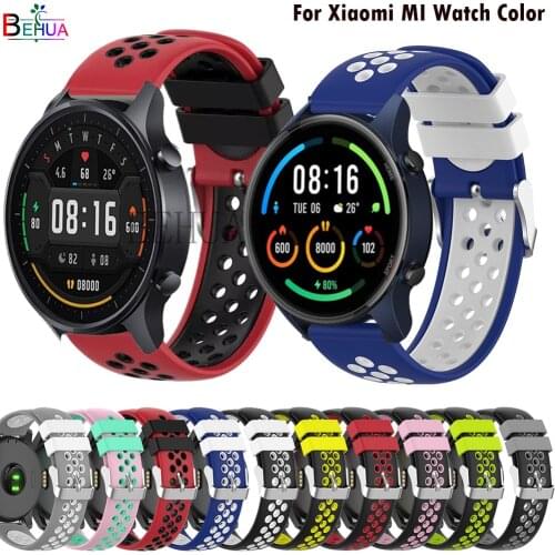 Bracelet WatchBand 22MM For Xiaomi MI Watch Color Smartwatch Replacement Strap For Huami Amazfit GTR 2e / GTS 2e / OnePlus Belt