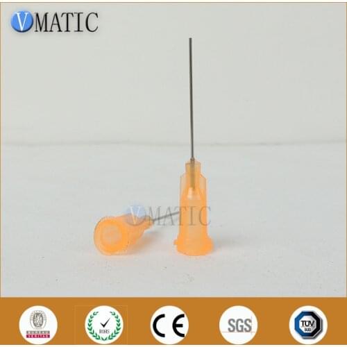 High Quality 100Pcs 1'' Glue Dispensing Needle 23G Aluminium Mount S.S Needle Length 25.4Mm 1 Inch Dispenser Needle