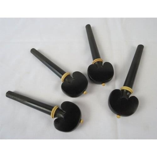 High grade 2 set cello pegs natural Ebony wood,musical instrument part