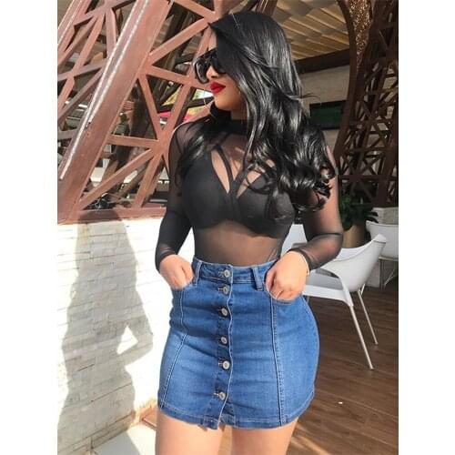 XINGOLD Denim Skirts For Women