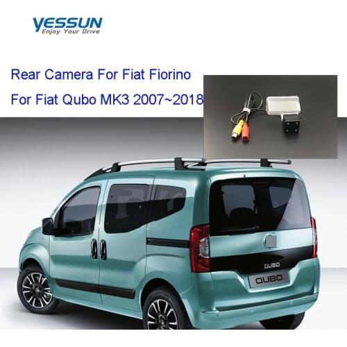 Yessun License Plate Rear View Camera 4 LED Night Vision 170 Degree HD For Fiat Fiorino for Fiat Qubo MK3 2007~2018