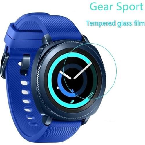 2pcs 9H Tempered Glass Screen Protector Film For Samsung Gear S4 s2 s3 Protective film Screen Guard for gear sport Front film