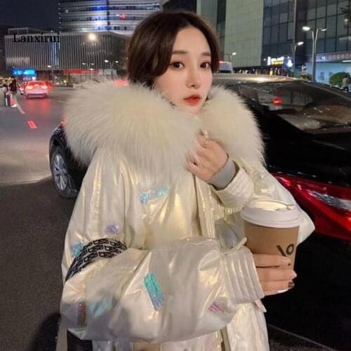 Winter Warm Jackets for Women Fashion Fur Hooded Waterproof Outwear Women Cotton Lined Parkas Clothing Casual Jacket