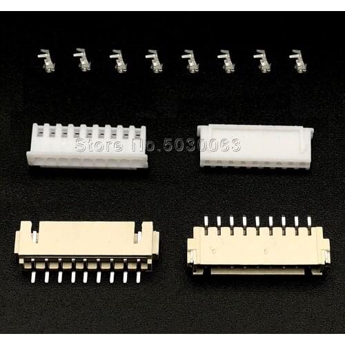 165pcs=15Sets XH 2.54mm Pitch 9p 9pin XH2.54 Horizontal SMD Socket Male female Wire Connector Terminal Kit/Housing/Pin Header