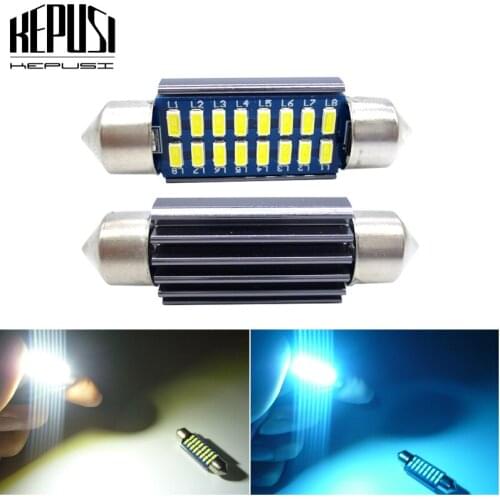 2x Festoon 28mm 31mm 36mm 39mm 42mm LED Bulb C5W C10W Canbus Error Free Auto Interior Doom Lamp Car Styling Light white ice blue