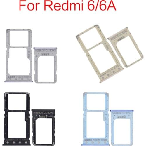 5pcs/lot SIM Card Tray Slot Holder Adapter Accessories For Redmi 6 6A Replacement Parts