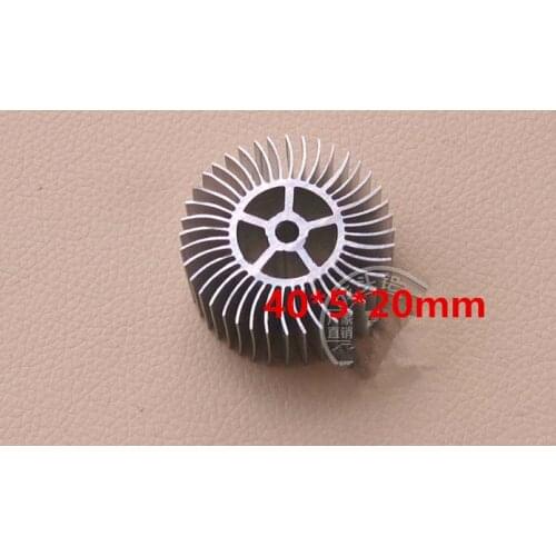5PCS Dense tooth circle sunflower radiator 40*5*20mm 30 50mm tube light led lights aluminum alloy heat sink profiles