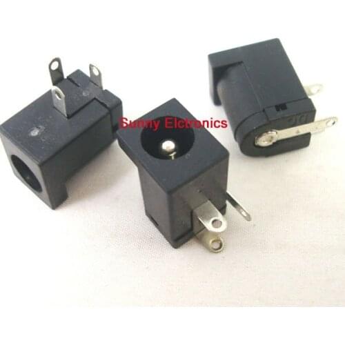 50PCS high temperature-proof DC Jack DC-005 2.1 DC005 Power Socket 5.5mm 2.1mm Power Female Plug 5.5x2.1MM Supply Jack
