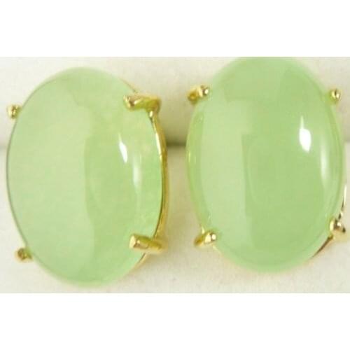 6 colors Fashion ladys blue / pink /red /green stone bead 18 KGP stud earrings ship 5.29