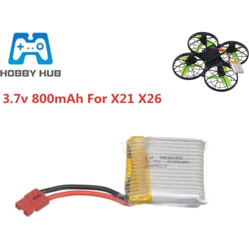 3.7V 800mAh Lipo Battery For Syma X21 X21W X26 Remote Control Quadcopter Spare Parts Upgraded 3.7v RC Drone Battery 1pcs