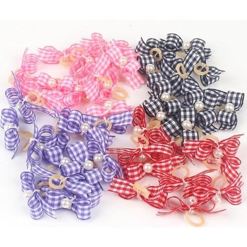 Small Dogs Accessories Bows Hair Grooming Yorkshire For Pets Supplies Hair Clips Grooming Table Bows accessori akcesoria dla psa