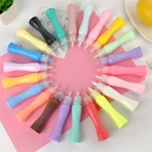 Colourful 15ML Cream Glue Butter Slime Polymer Clay Charms DIY Fluffy Slices Putty Mobile Shell Decoration Material Accessories