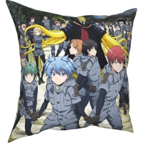 Assassination Classroom Koro Sensei Pillowcase Printed Polyester Cushion Cover Decor Pillow Case Cover Home Square 18