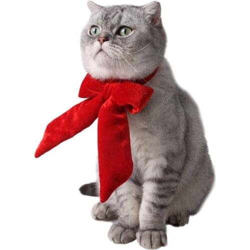Pet Dog Cat Collar Adjustable Bowknot Necklace For Cat Dogs Accessories Pet Dog Puppy Bow Tie Pet Christmas Party Costumes