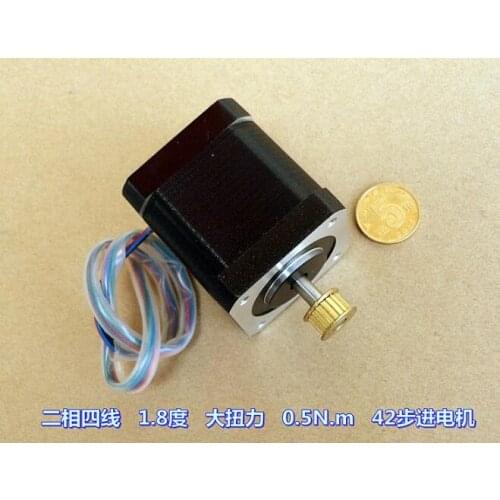 Two-phase four-wire High quality High torque 0.5 N.m Monitoring equipment 1.8 degrees 42 Stepper motor