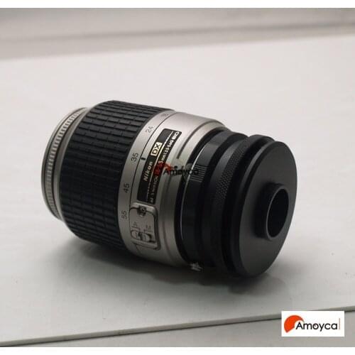 F mount Lens to C mount industry,Security camera Adapter Ring Adjustable back focus length