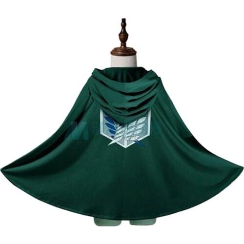 Hot Anime Cos Attack On Titan Cloak Cape Clothes Cosplay Costume Fantasia Attack on Titan No Kyojin Plus S-XXL Carnival