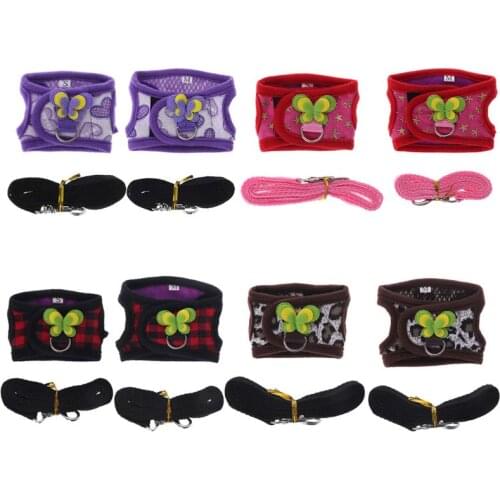 Hamster Harness Vest Adjustable Leash Set for Guinea Pig Chinchilla Mice Rat Ferret Small Animal Accessories hamster leash
