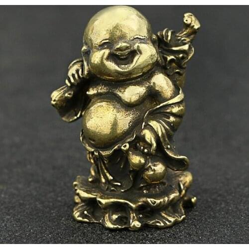 Collection Chinese Tang Dynasty Bronze Buddha Statue Trumpet With Inch Buddha Hides Solid Core Statue