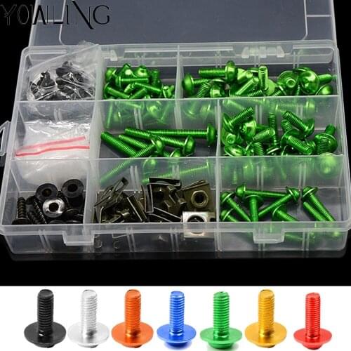 Motorcycle Fairing Body Bolt Kit Screw Spire Speed Fastener Clip Mounting Nut For SUZUKI GS500F 2004 2005 2006 2007 2008 2009