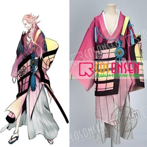 COSPLAYONSEN Hot Webgame Touken Ranbu Souza Samonji Cosplay Costume All Size