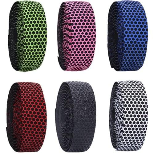 Bike Handlebar Tape Road Bicycle Silica Gel Tapes Breathable Anti-slip Cycling Handle Bar Tape Straps Racing Fixed Gear Belt New