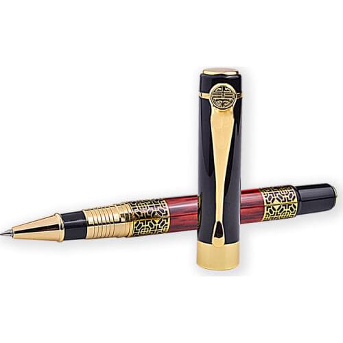 Chinese style metal Gel pen 0.5mm tip Learn office school stationery Gift Luxury pen hotel business Writing ballpoint pen