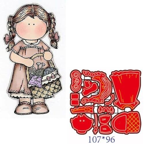 Metal Cutting Dies girl DIY Scrapbooking Paper Cards Decorative Craft Embossing