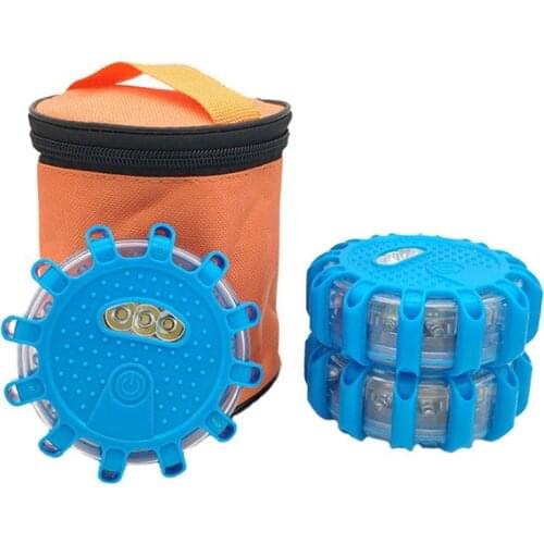 3PCS Multi-function LEDWarning light Car Broke Night Riding Fog Day Warning Light High Beam Flashing SOS Lamp Safety Indicator