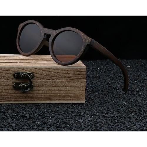Natural Bamboo Wood Sun Shades Women Men 2021 Eyeglasses Polarized Handmade Fashionable Suitable Custom Sunglasses Vintage